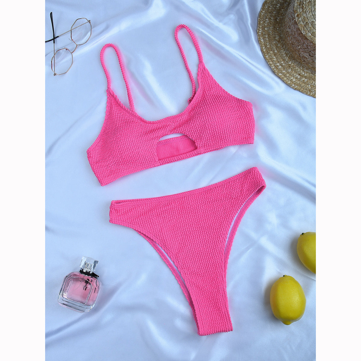 Peep Rib Bikini Set