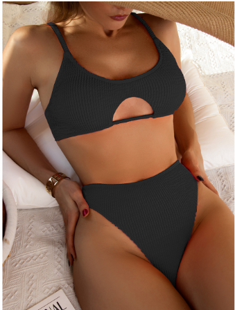 Peep Rib Bikini Set